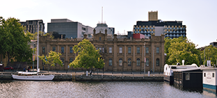 Hobart waterfront in Tasmania Tour