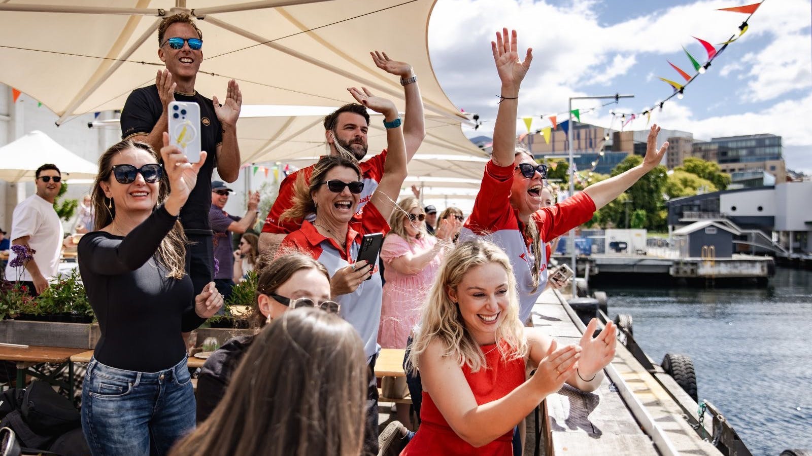 a group of people enjoying in the taste of tasmania